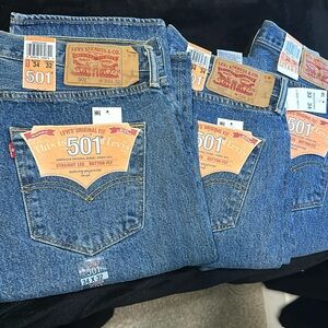 501 Levi jeans size:34W x 32L color-blue